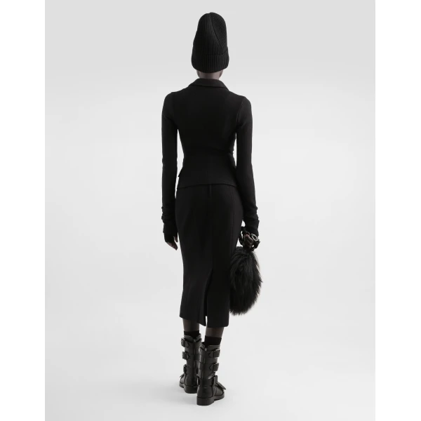 Dolce & Gabbana Single-breastedwool cloth jacket, view 3