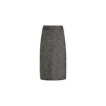 Dolce & Gabbana Skirt in wool blend chevron