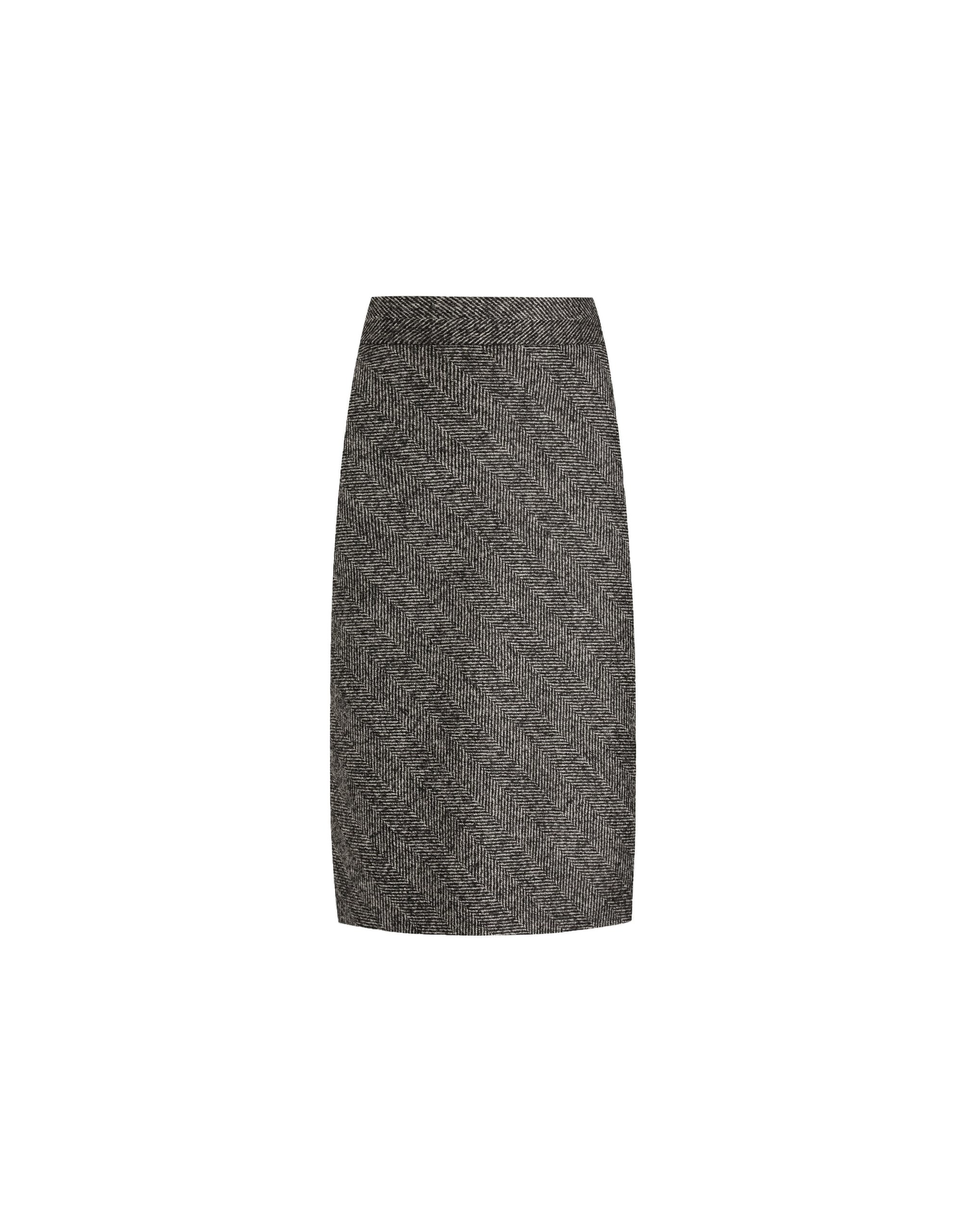 Dolce & Gabbana Skirt in wool blend chevron