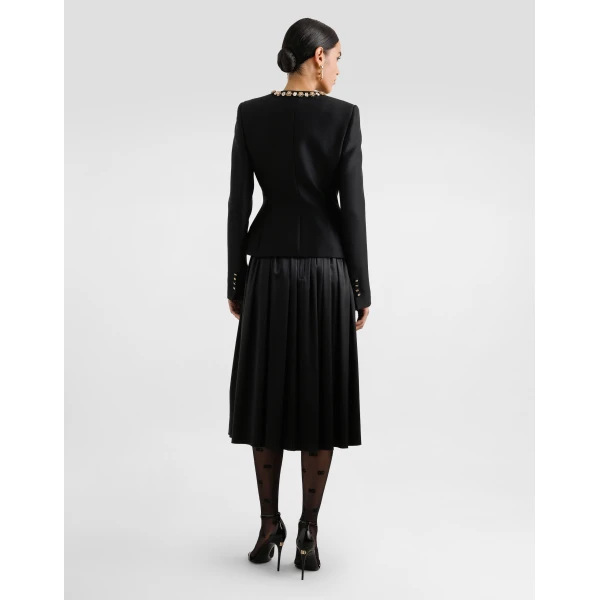 Dolce & Gabbana Skirt with metal logo, view 3