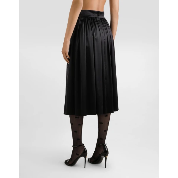 Dolce & Gabbana Skirt with metal logo, view 5