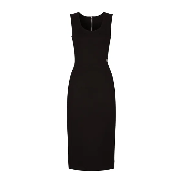 Dolce & Gabbana Sleeveless Milano rib midi dress