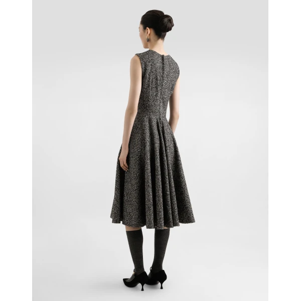 Dolce & Gabbana Sleeveless dress with chevron print, view 5