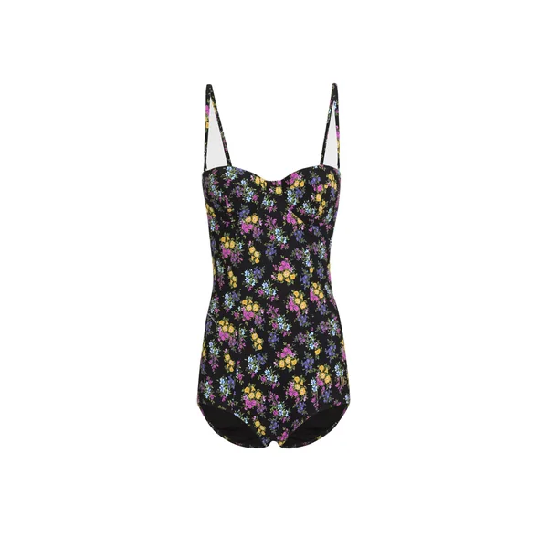 Dolce & Gabbana Small floral-print balconette one-piece swimsuit