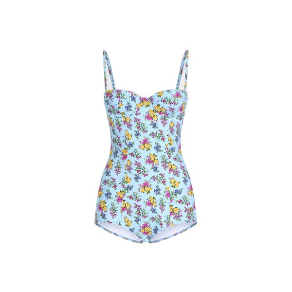 Dolce & Gabbana Small floral-print balconette one-piece swimsuit