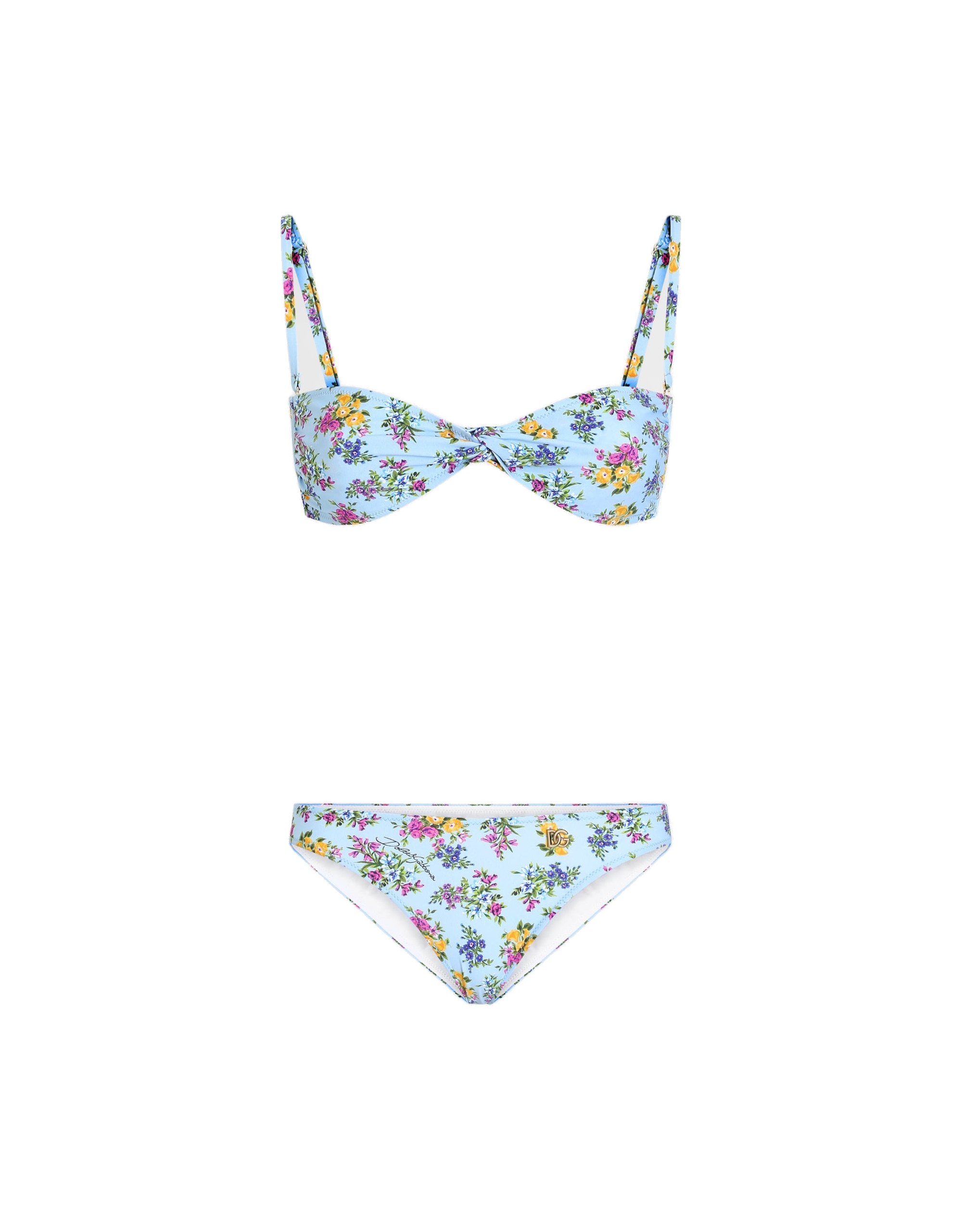 Dolce & Gabbana Small floral-print bikini