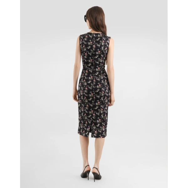 Dolce & Gabbana Small floral-print charmeuse dress, view 3