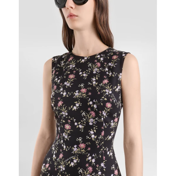 Dolce & Gabbana Small floral-print charmeuse dress, view 4