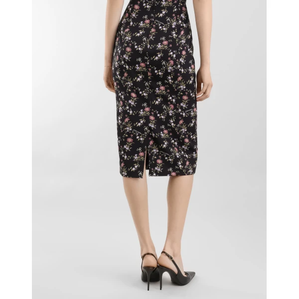Dolce & Gabbana Small floral-print charmeuse dress, view 5