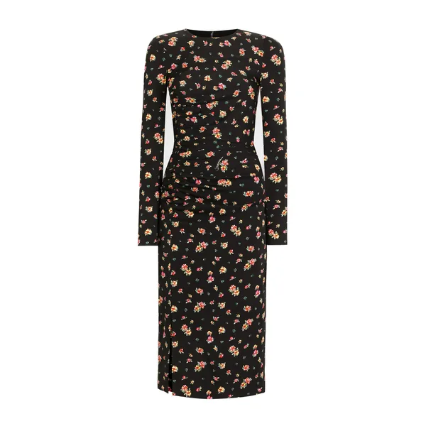 Dolce & Gabbana Small floral-print charmeuse dress