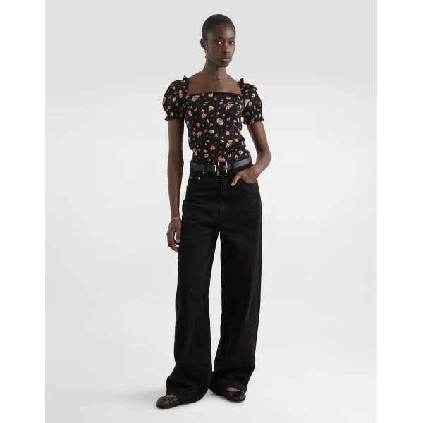 Dolce & Gabbana Small floral-print charmeuse top, view 2