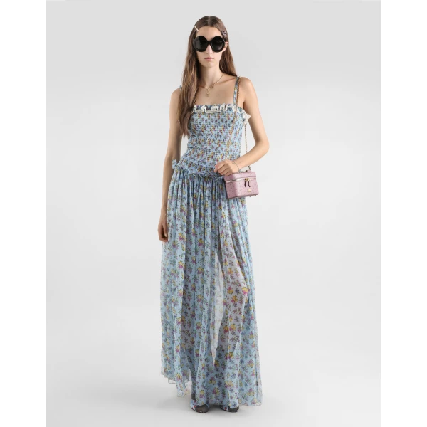 Dolce & Gabbana Small floral-print chiffon dress, view 2