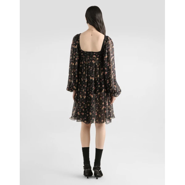 Dolce & Gabbana Small floral-print chiffon dress, view 3