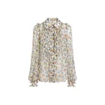 Dolce & Gabbana Small floral-print chiffon shirt
