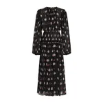 Dolce & Gabbana Small floral-print long chiffon dress