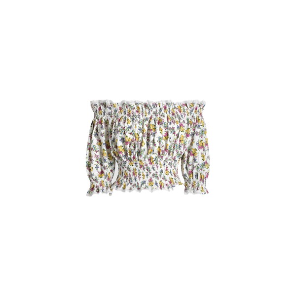 Dolce & Gabbana Small floral-print poplin top