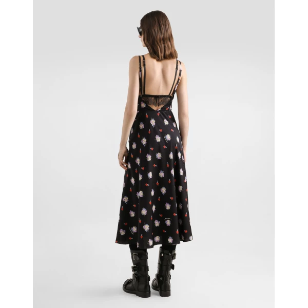 Dolce & Gabbana Small floral-print short dress, view 5