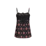 Dolce & Gabbana Small flower bouquets-print charmeuse top