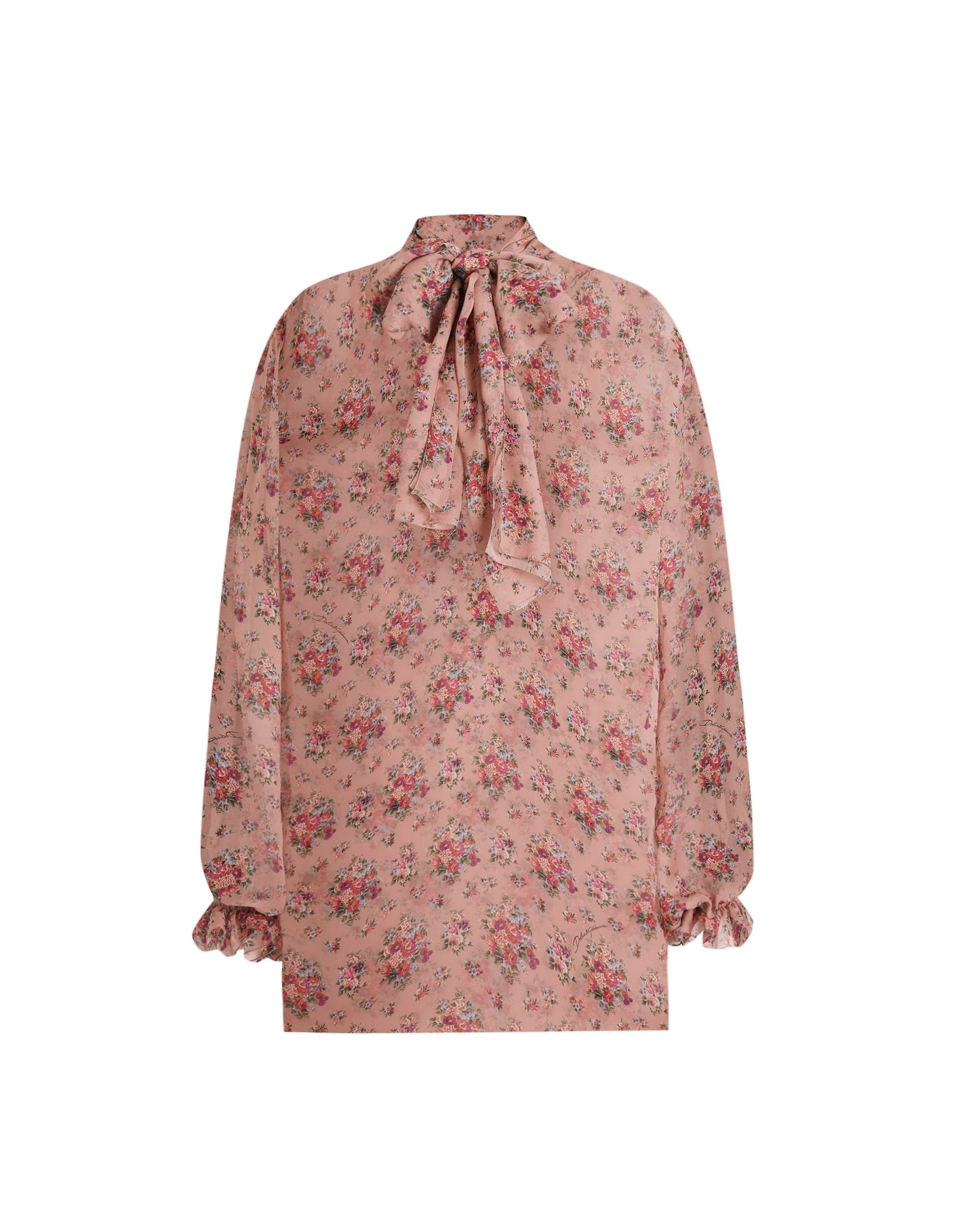 Dolce & Gabbana Small flower bouquets-print chiffon top