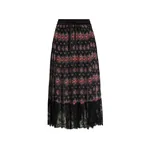Dolce & Gabbana Small flower bouquets-print pleated chiffon skirt