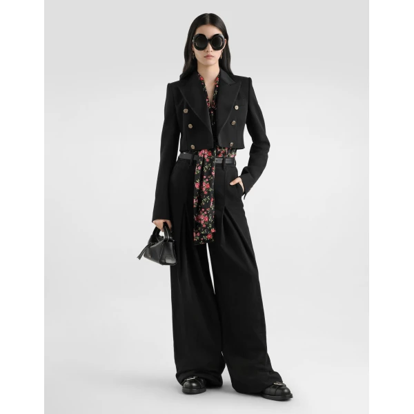 Dolce & Gabbana Small rose bouquet-print satin shirt, view 2