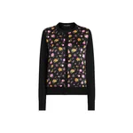 Dolce & Gabbana Small rose bouquets-print satin cardigan