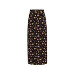 Dolce & Gabbana Small rose bouquets-print straight charmeuse skirt
