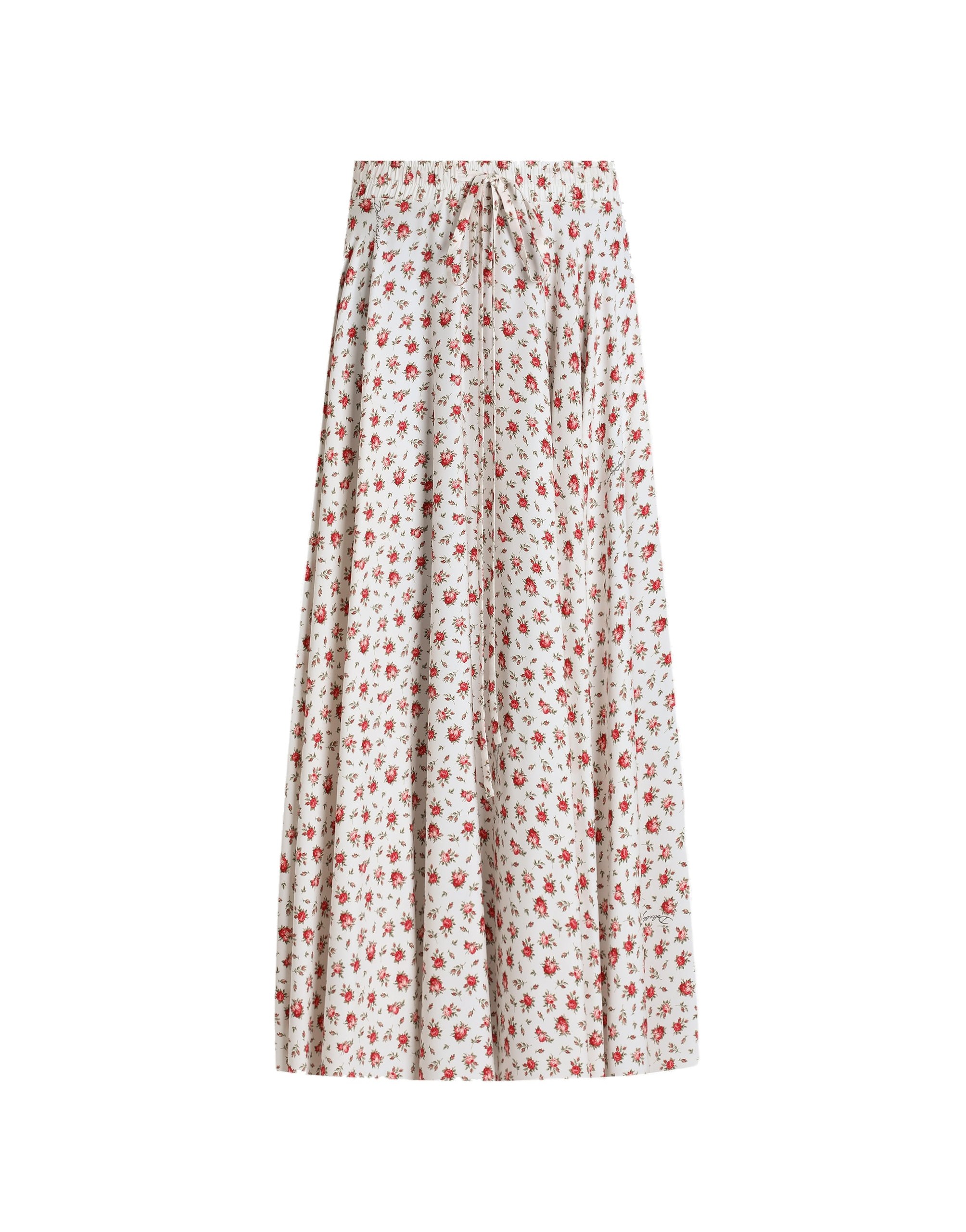 Dolce & Gabbana Small rose-print charmeuse circle skirt
