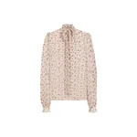 Dolce & Gabbana Small rose-print chiffon top