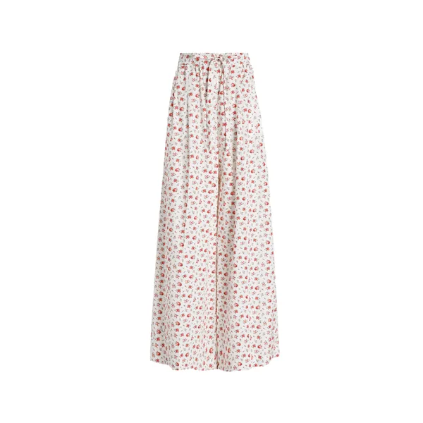 Dolce & Gabbana Small rose-print poplin trousers