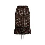 Dolce & Gabbana Small rose-print skirt with flounce