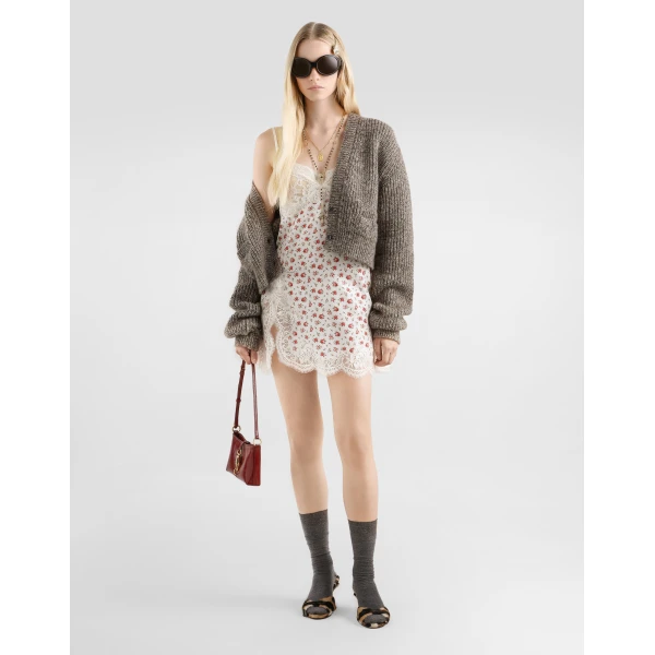 Dolce & Gabbana Small rose-print slip dress, view 2
