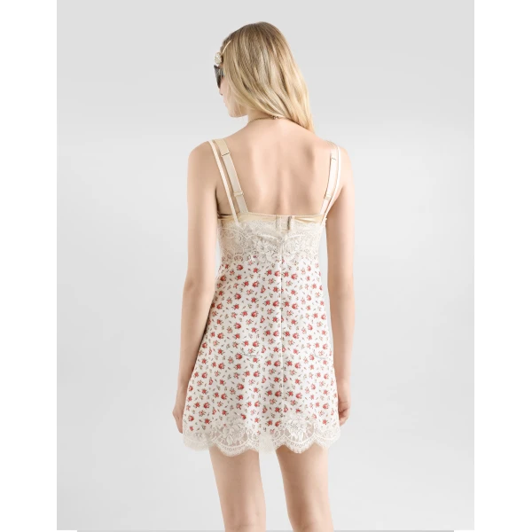 Dolce & Gabbana Small rose-print slip dress, view 5