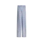 Dolce & Gabbana Small rose-print wide silk trousers