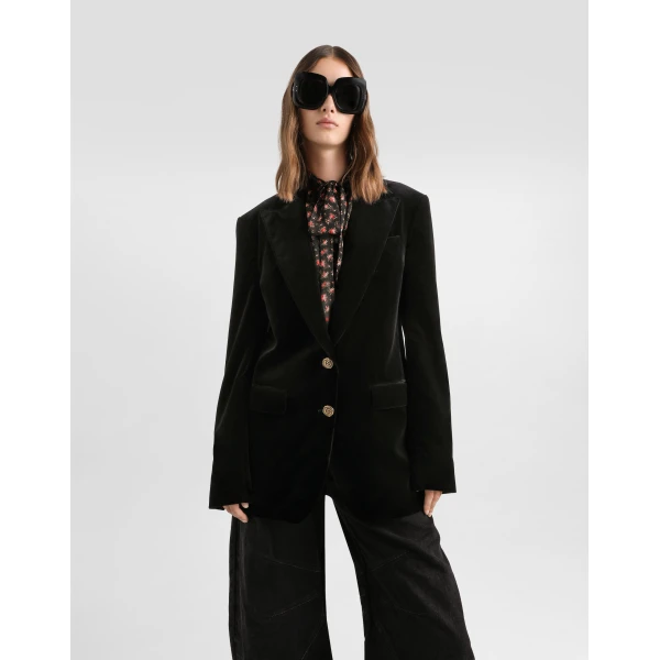 Dolce & Gabbana Smooth velvet jacket, view 4