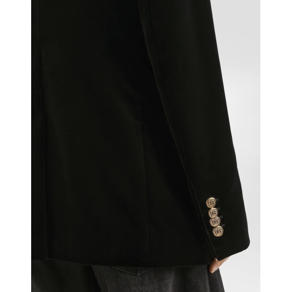 Dolce & Gabbana Smooth velvet jacket, view 5
