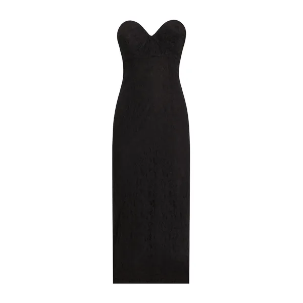 Dolce & Gabbana Strapless lace dress with conical cups