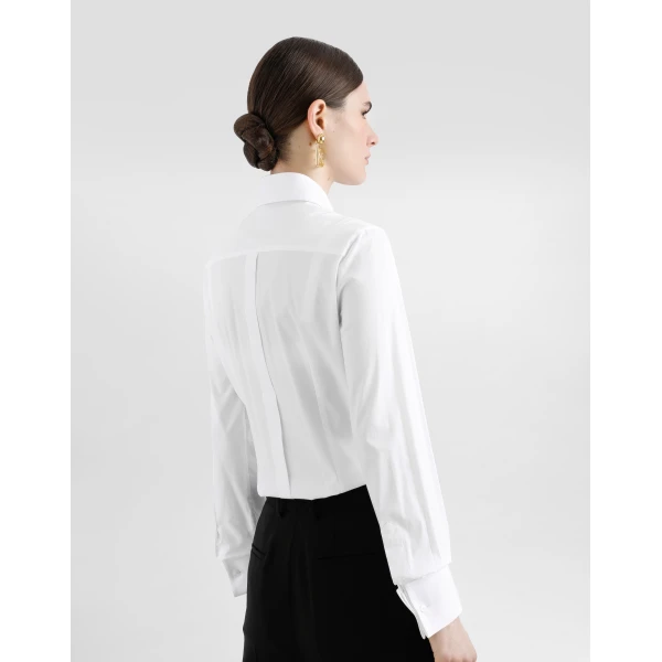 Dolce & Gabbana Stretch poplin tuxedo shirt, view 5