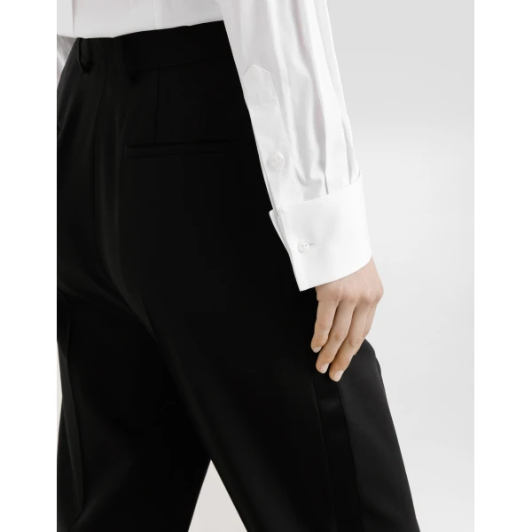 Dolce & Gabbana Stretch poplin tuxedo shirt, view 6
