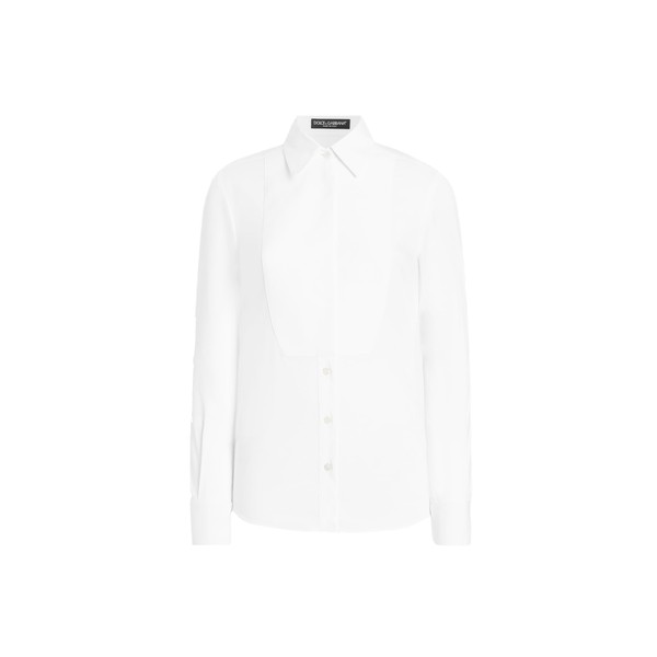 Dolce & Gabbana Stretch poplin tuxedo shirt