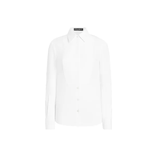 Dolce & Gabbana Stretch poplin tuxedo shirt