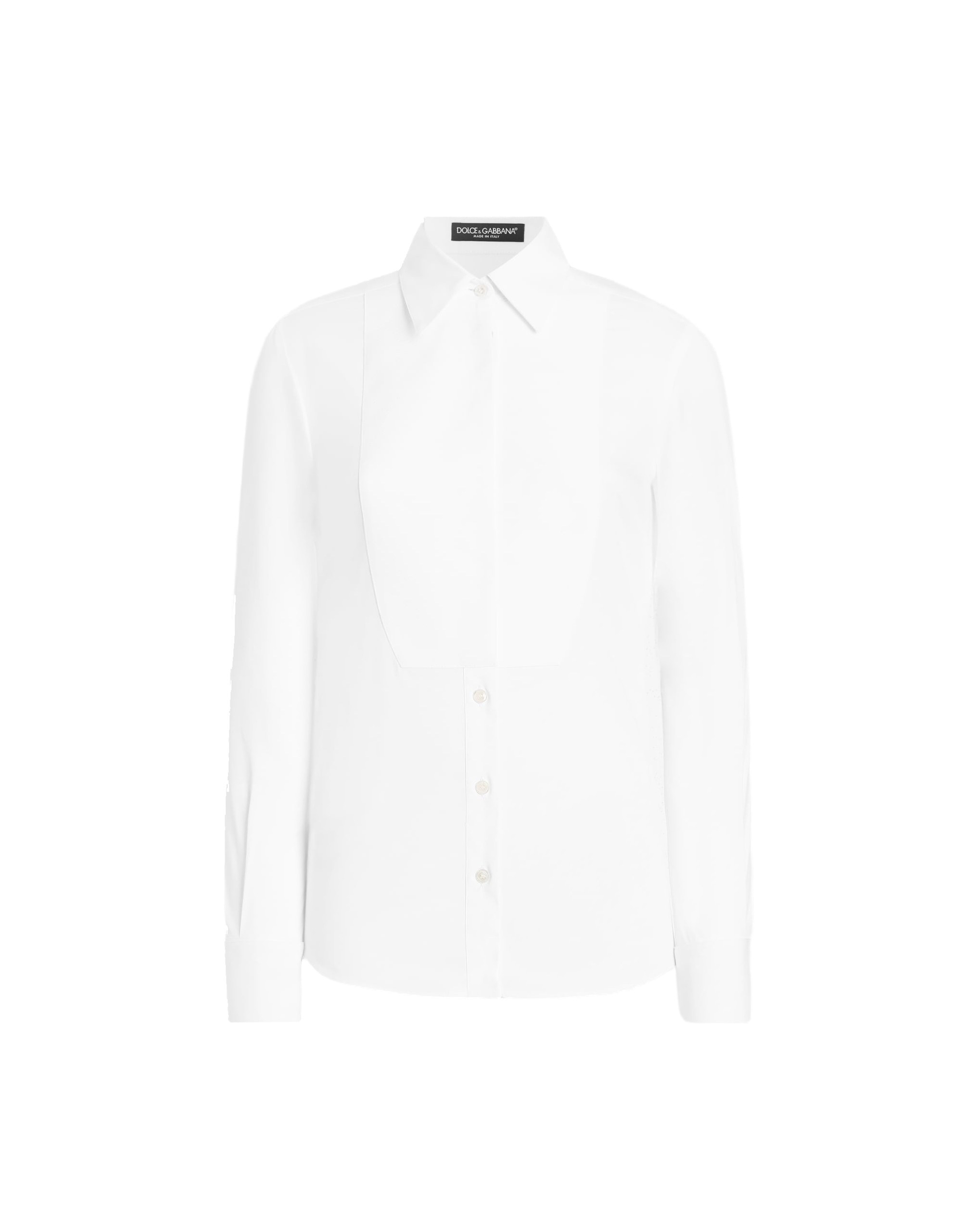 Dolce & Gabbana Stretch poplin tuxedo shirt