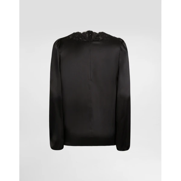 Dolce & Gabbana Stretch satin blouse, view 2