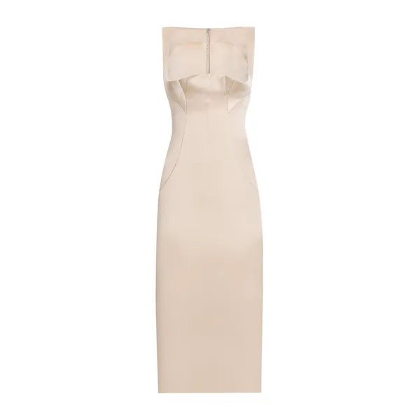 Dolce & Gabbana Stretch satin calf-length sheath dress