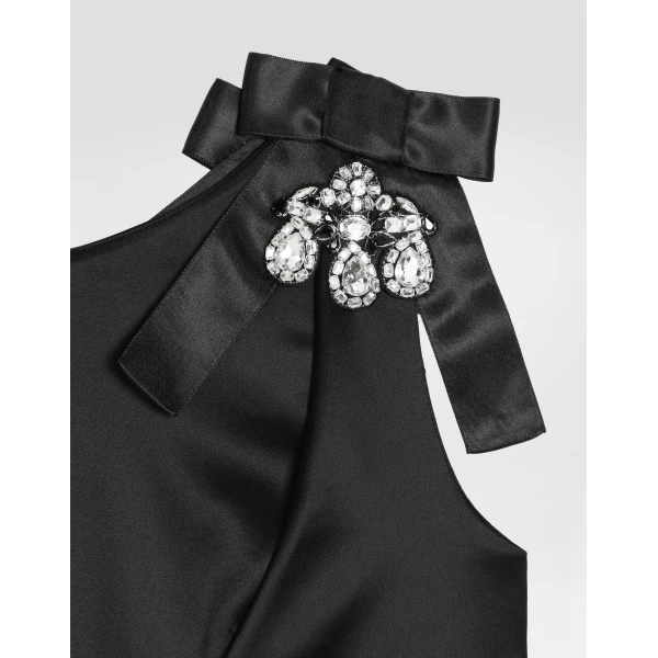 Dolce & Gabbana Stretch satin dress, view 4