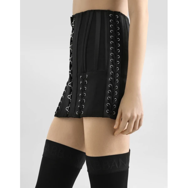 Dolce & Gabbana Stretch satin miniskirt Skirt, view 5