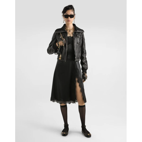 Dolce & Gabbana Stretch satin slip dress, view 4