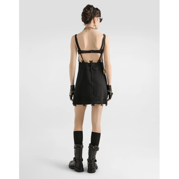 Dolce & Gabbana Stretch wool crêpe dress, view 3