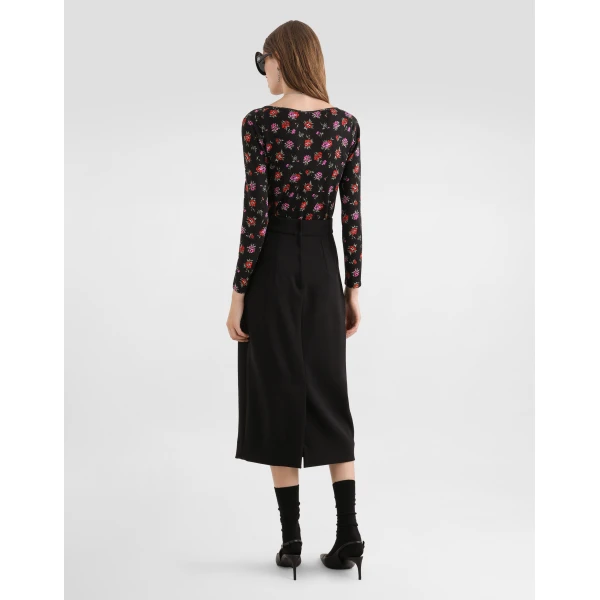 Dolce & Gabbana Stretch wool pencil skirt, view 3