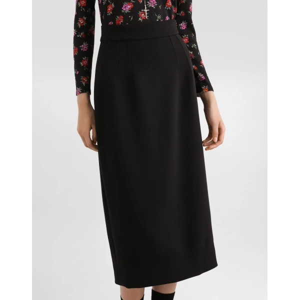 Dolce & Gabbana Stretch wool pencil skirt, view 4